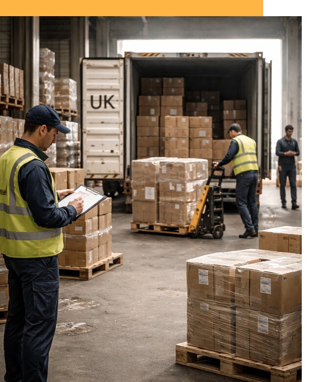 Доставка грузов из Великобритании с таможенным оформлением от 13358