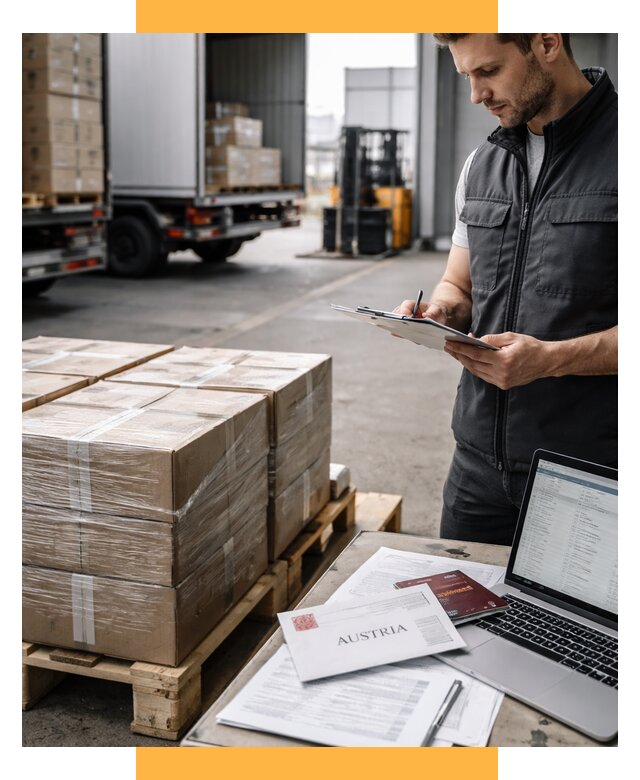 Доставка в Австрию от 69459 р. Логистика и экспорт СетСервис-Бгд