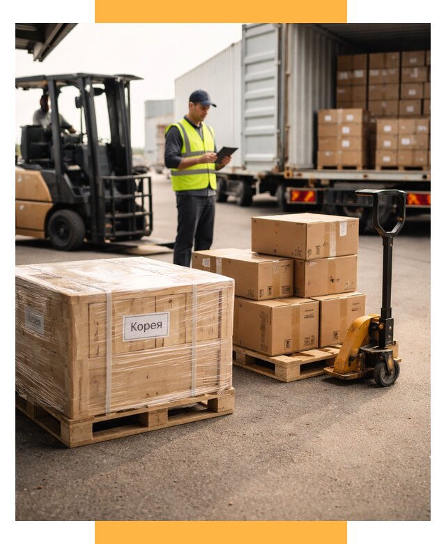 Доставка грузов в Корею из России от 37401 р. | СетСервис-Бгд