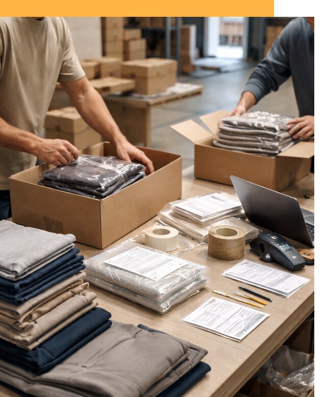 Перевозка одежды по миру от 8015 руб. с таможенным оформлением