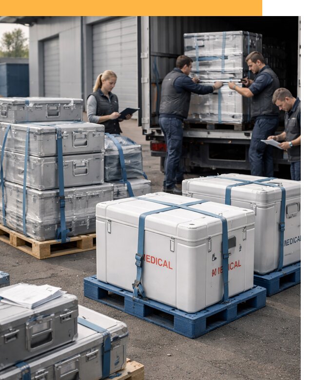 Перевозка медицинского оборудования по всему миру от 16029 руб