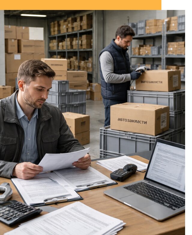 Таможенное оформление автозапчастей по выгодным тарифам от 9083
